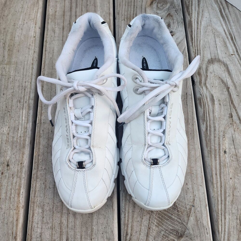 UIGC K Swiss Womens US Size 10 Heritage White Classic Casual Comfort  Sneakers